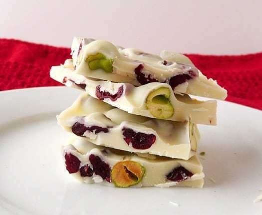 White Chocolate Cranberry Bark