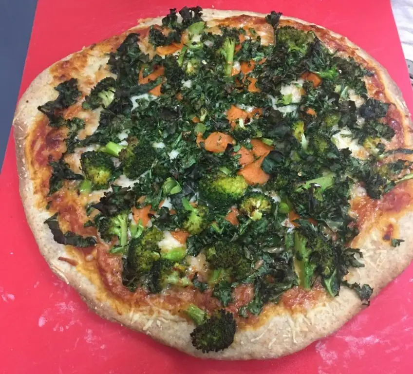 Whole Wheat Pizza with Seasonal Toppings
