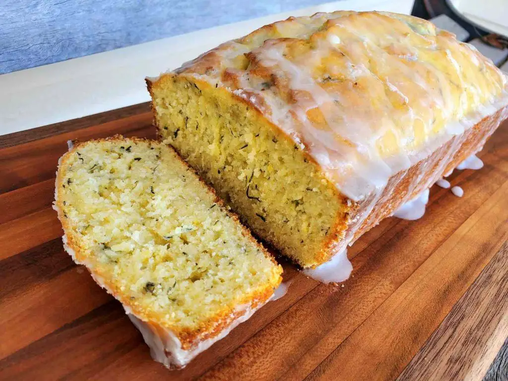 Zucchini Bread with Lemon Glaze