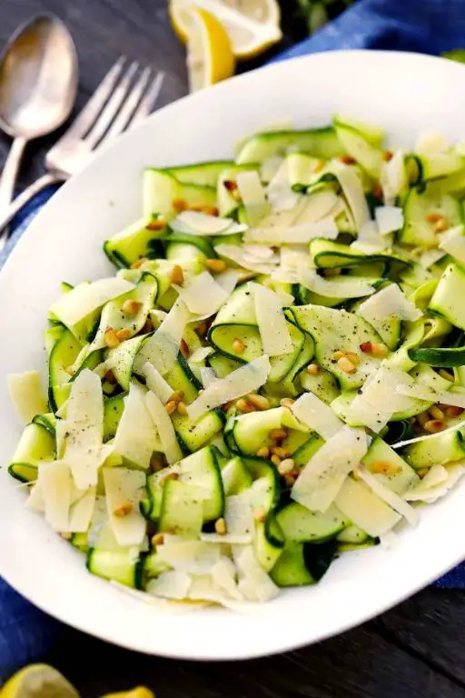 Zucchini Ribbon Salad with Lemon Vinaigrette