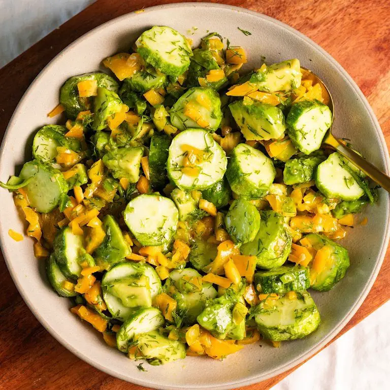 Zucchini and Bell Pepper Salad with Honey Mustard Dressing