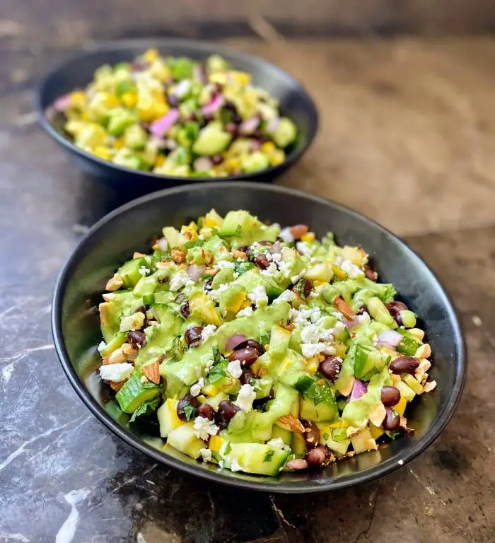 Zucchini and Black Bean Salad with Cilantro Lime Dressing