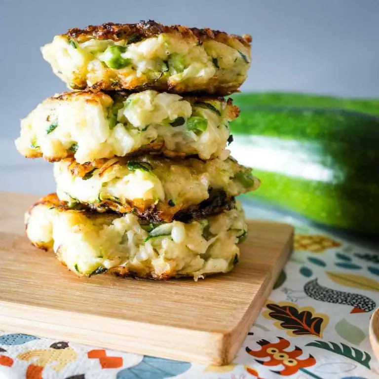 Zucchini and Corn Rice Fritters