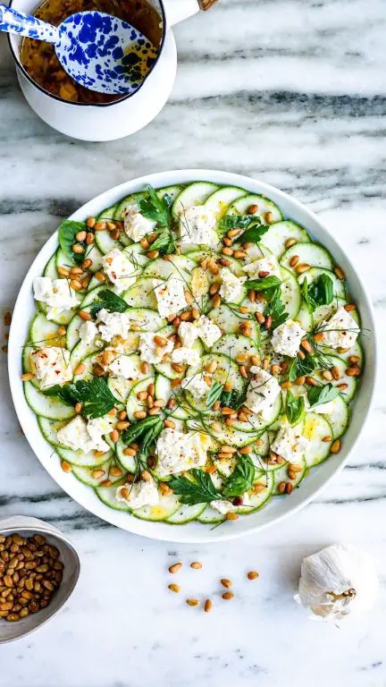 Zucchini and Radish Salad with Herb Vinaigrette