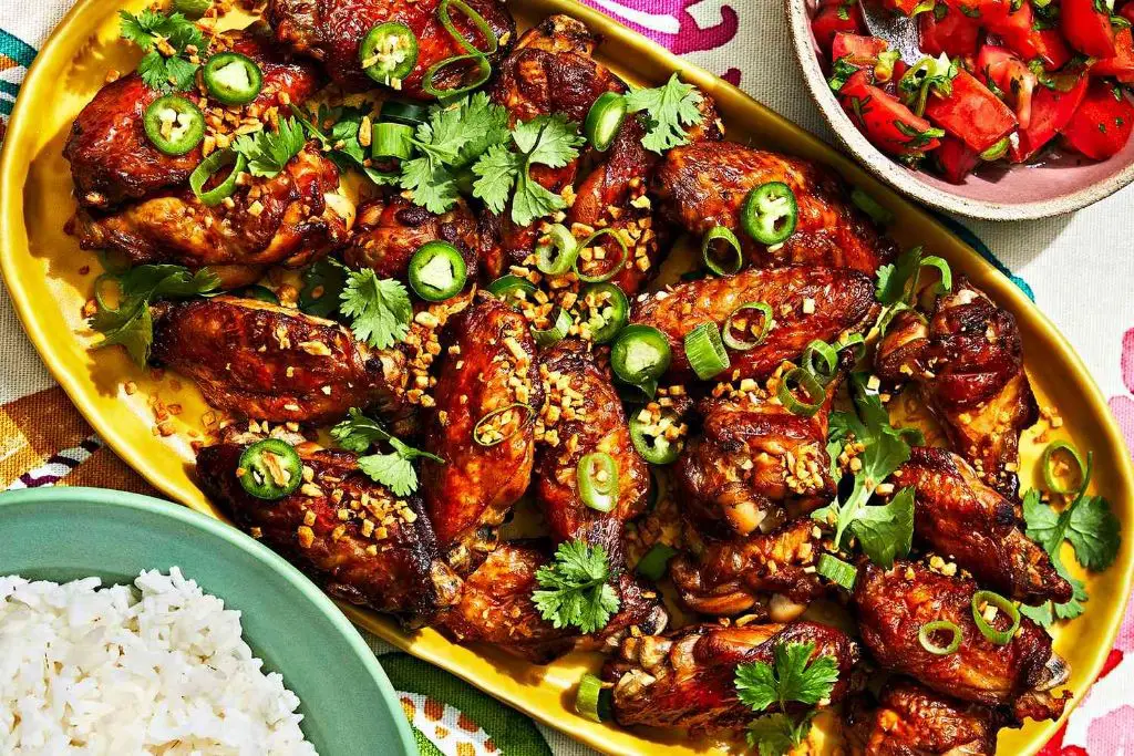 Adobo-Glazed Chicken Wings