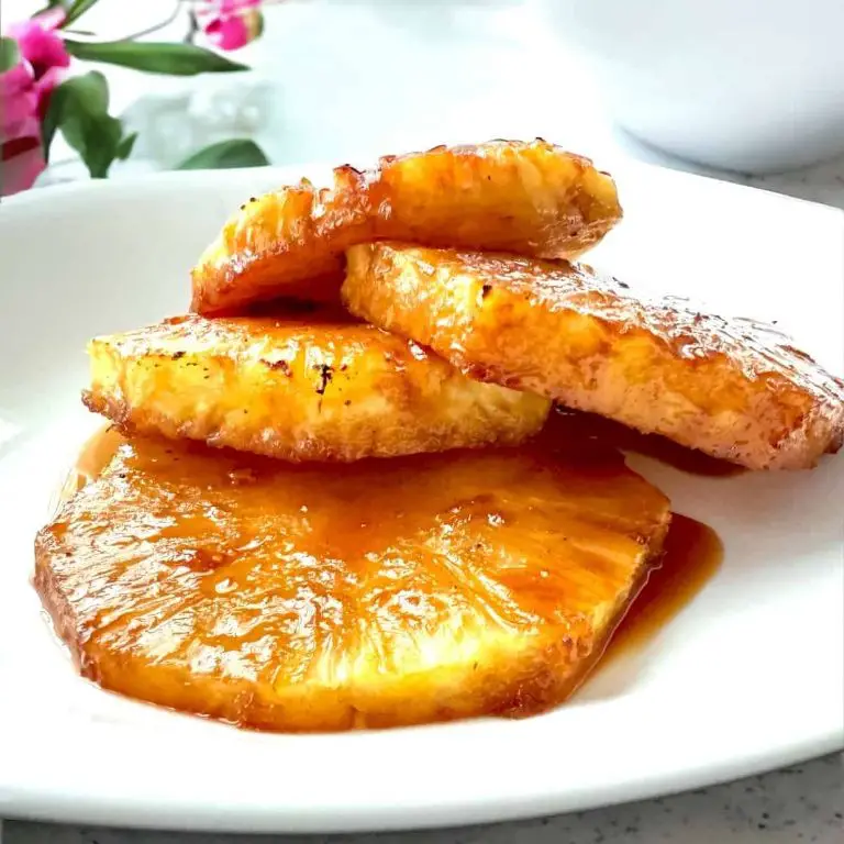 Air Fryer Caramelized Pineapple Slices