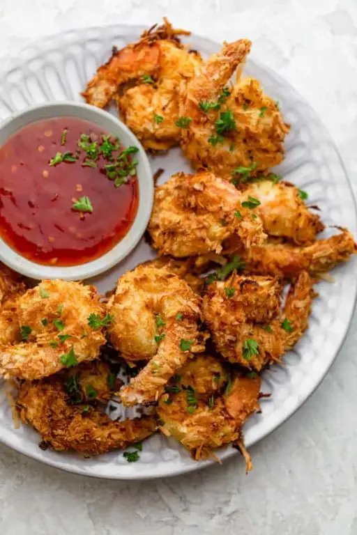 Air Fryer Coconut Shrimp with Sweet Chili Sauce