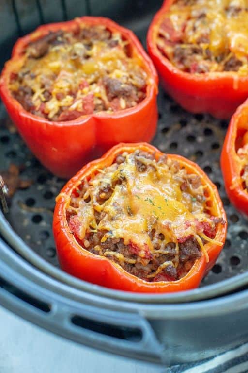 Air Fryer Creole Stuffed Peppers
