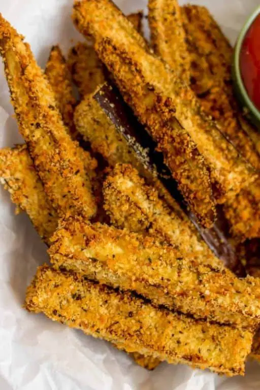 Air Fryer Crispy Eggplant Fries