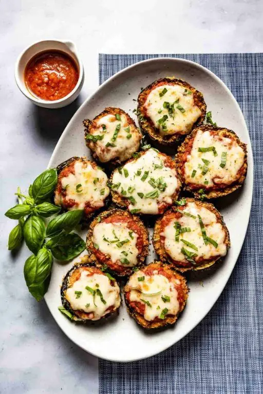 Air Fryer Eggplant Parmesan with Mozzarella