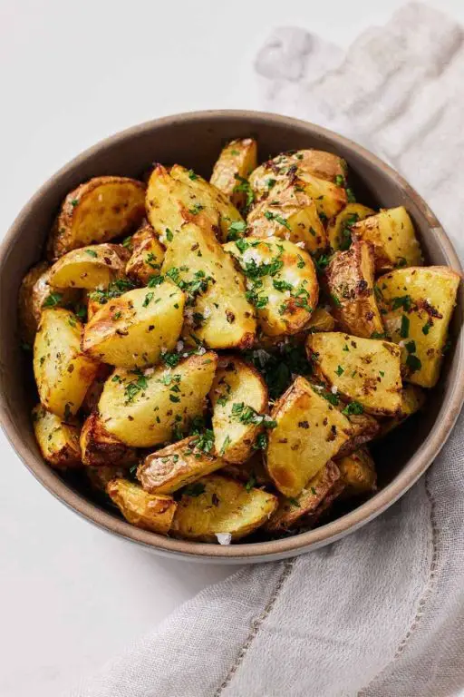 Air Fryer Greek-Style Lemon Potatoes