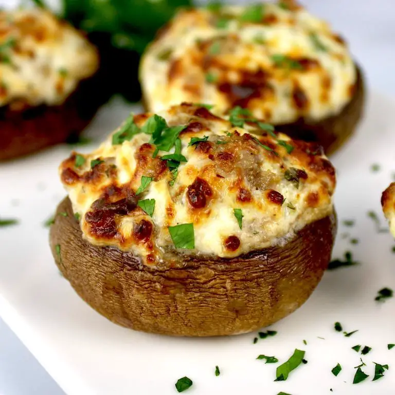 Air Fryer Keto Mushroom Caps