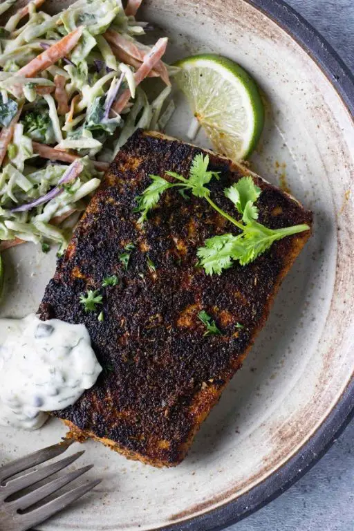 Air Fryer Mahi Mahi with Dill Yogurt Sauce