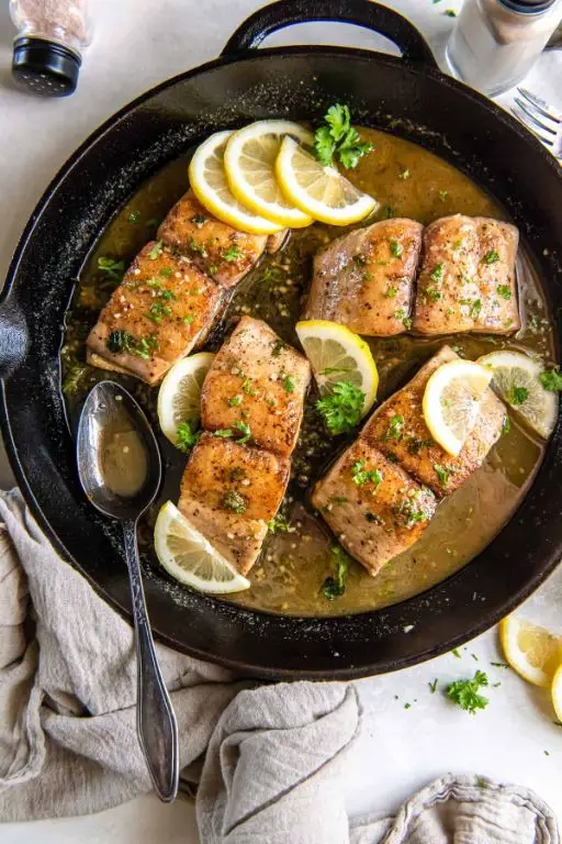 Air Fryer Mahi Mahi with Lemon Butter Sauce