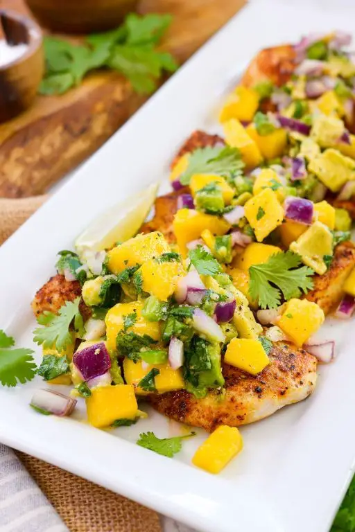 Air Fryer Mahi Mahi with Mango Salsa