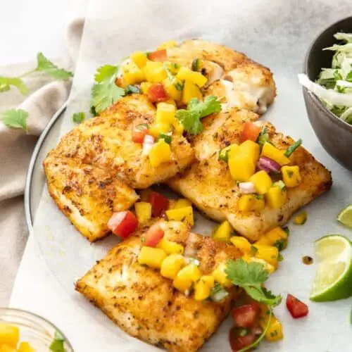 Air Fryer Mahi Mahi with Pineapple Glaze