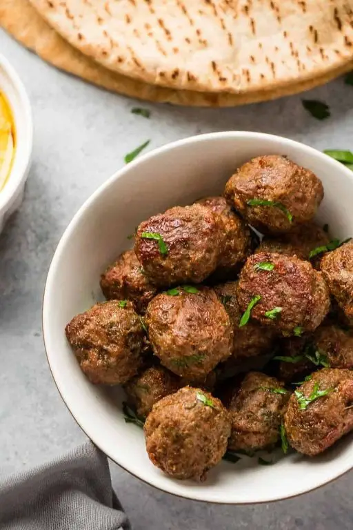 Air Fryer Mediterranean Lamb Meatballs