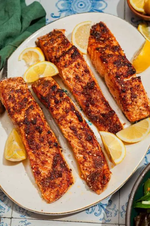 Air Fryer Mediterranean Salmon