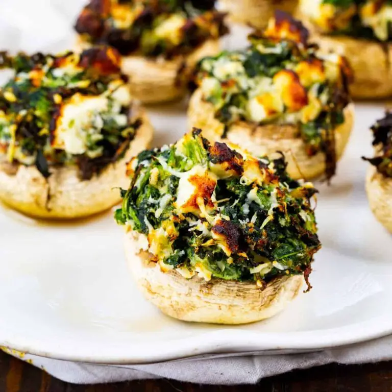Air Fryer Mediterranean Stuffed Mushrooms