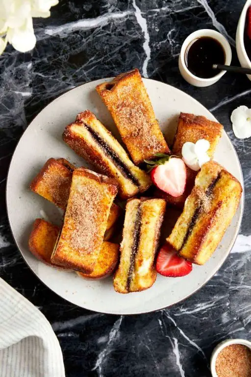 Air Fryer Nutella Stuffed French Toast