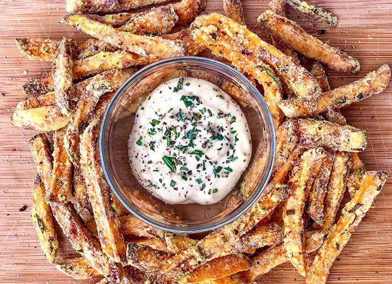 Air Fryer Sweet Potato Fries with Truffle Oil