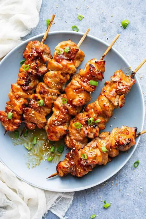 Air Fryer Teriyaki Chicken Skewers
