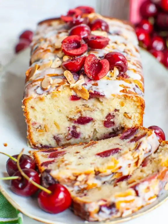 Almond Cherry Sweet Yeast Loaf