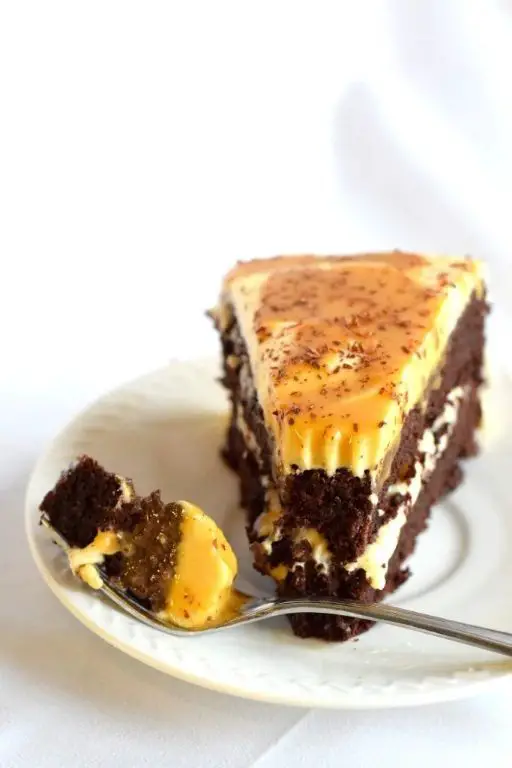 Almond Flour Chocolate Cake with Salted Caramel Drizzle