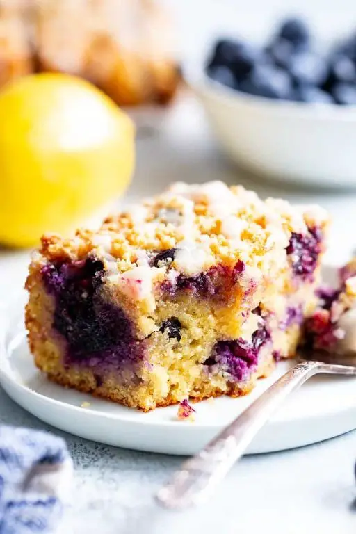 Almond Flour Lemon Blueberry Cake
