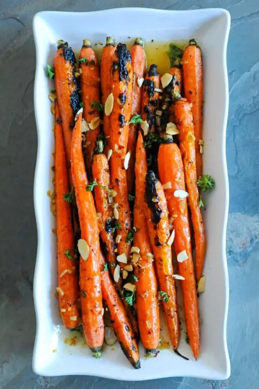 Almond and Orange Glazed Carrots