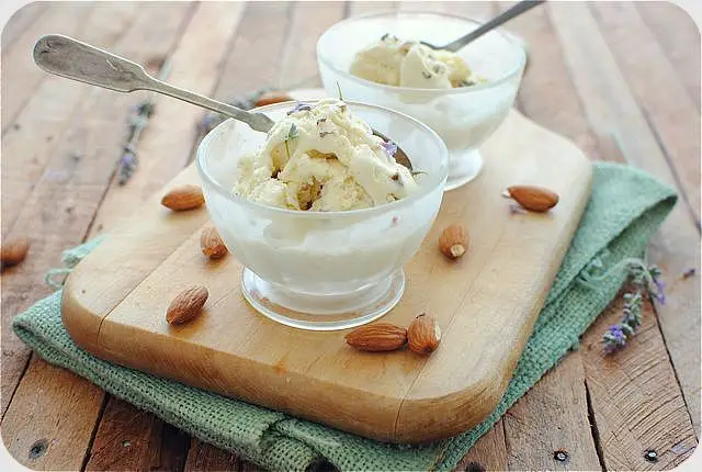 Almond and Vanilla Bean Ice Cream