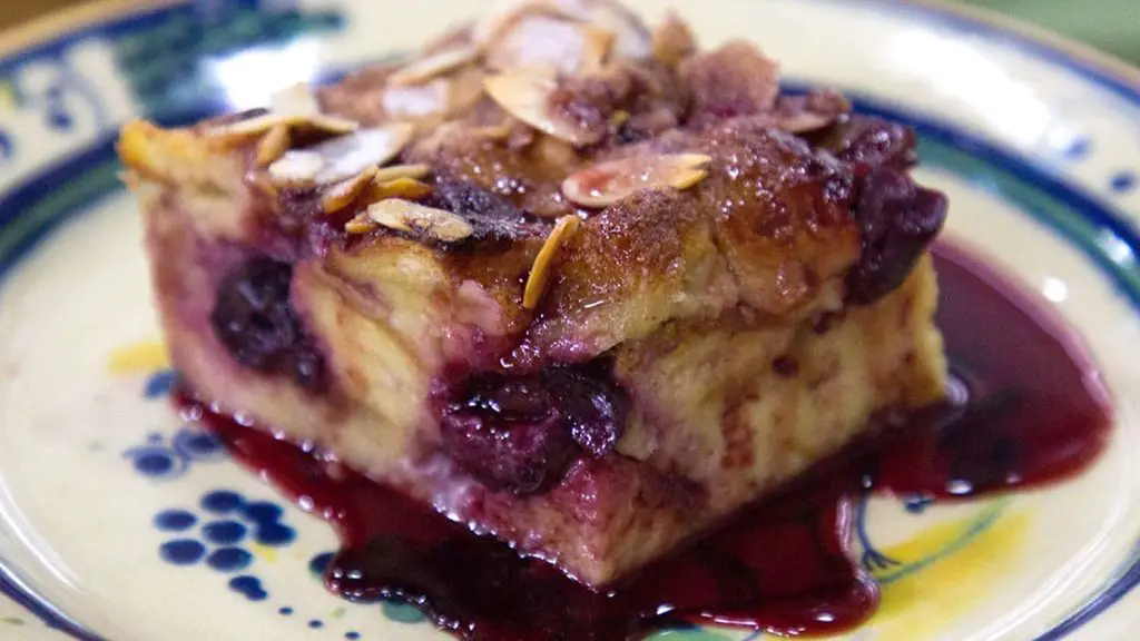 Amarena Cherry Bread Pudding