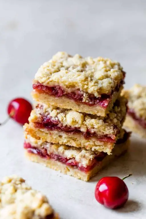 Amarena Cherry Crumble Bars