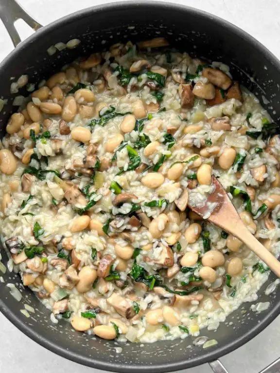 Anasazi Bean and Mushroom Risotto