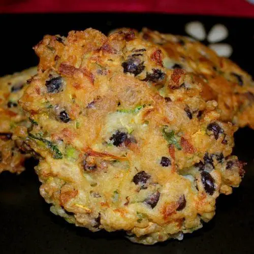 Anasazi Bean and Zucchini Fritters