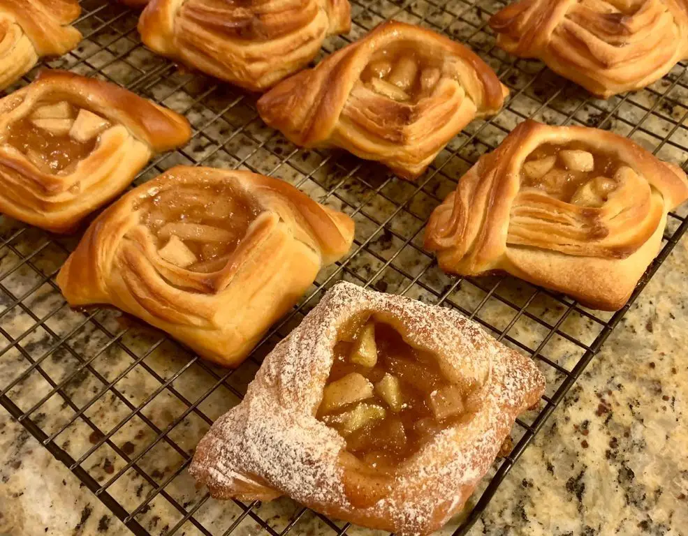 Apple Cinnamon Puff Pastry Danish
