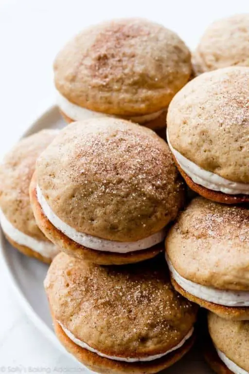 Apple Cinnamon Whoopie Pies with Spiced Cream Cheese Filling