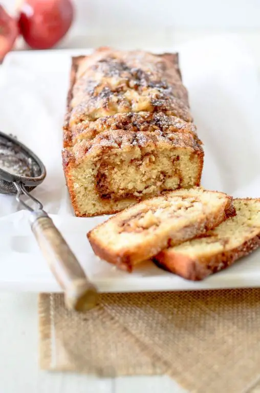 Apple Honey Bread with Cinnamon Swirl