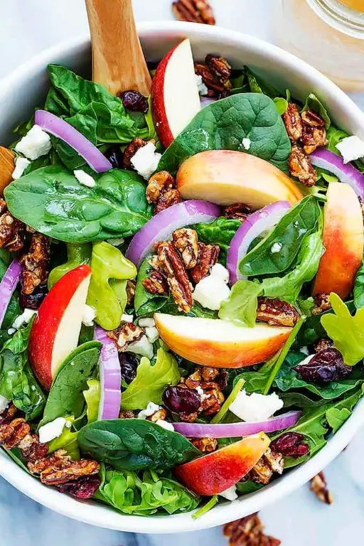 Apple Pecan Salad with Maple Dressing