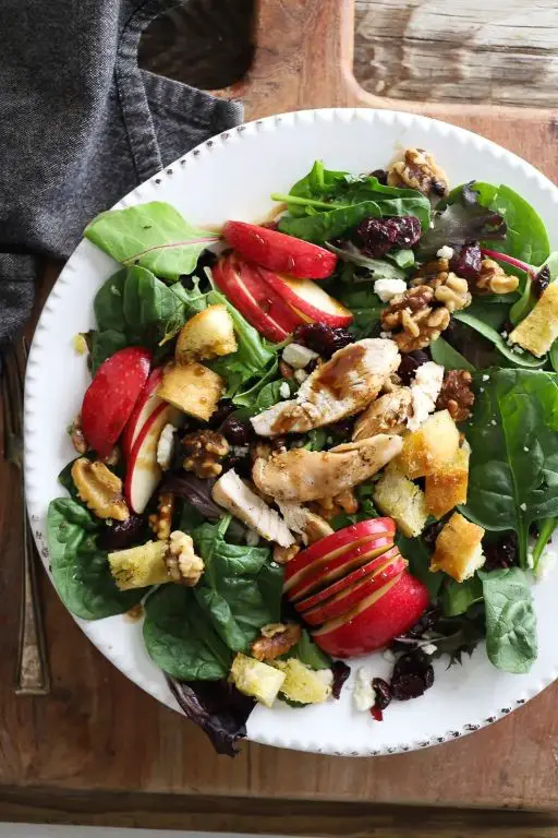 Apple Walnut Salad with Honey Dressing