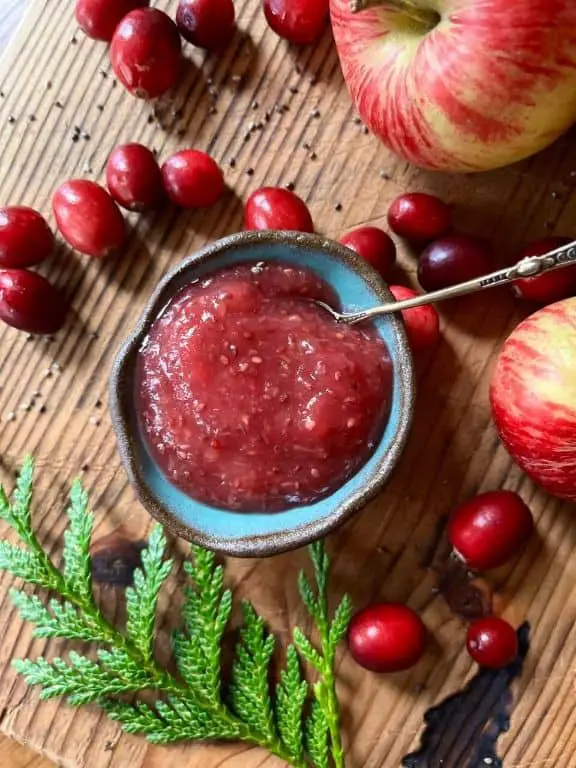 Apple and Cranberry Jam for the Holidays