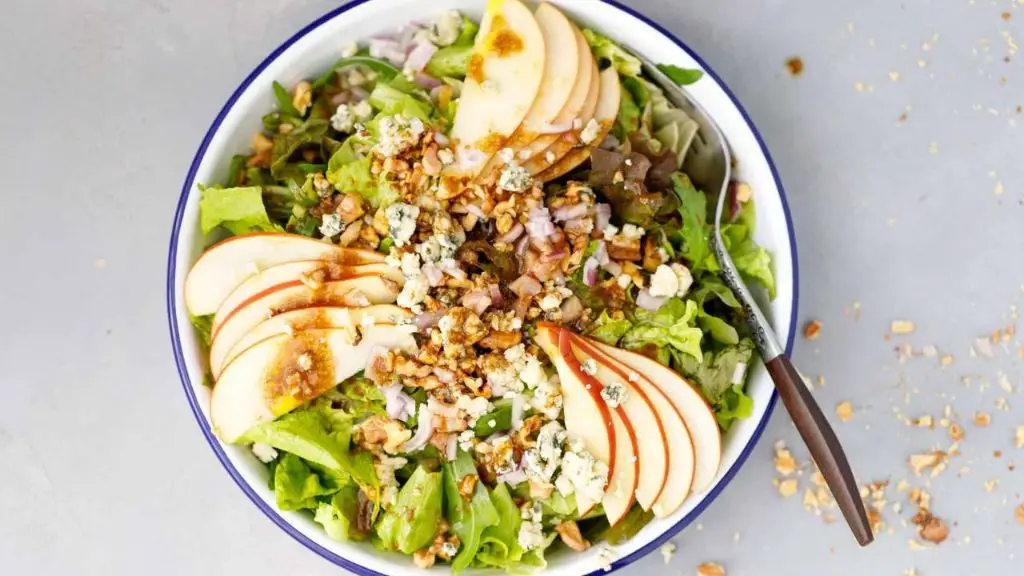 Apple and Walnut Lentil Salad with Maple Dijon Dressing