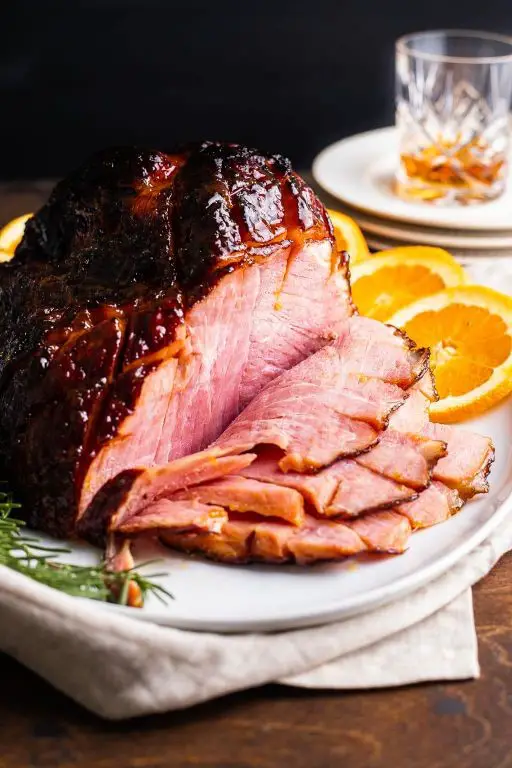 Apricot Mustard Glazed Ham