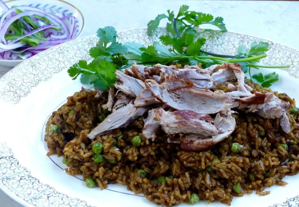 Arroz con Pato (Peruvian Duck Rice)