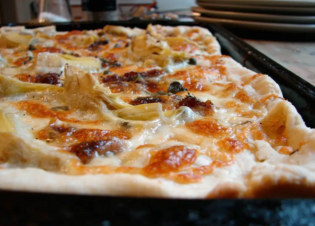 Artichoke Heart and Caramelized Onion Tart