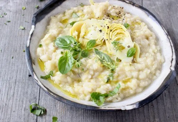 Artichoke Heart and Parmesan Risotto