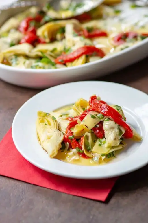 Artichoke Heart and Roasted Red Pepper Salad