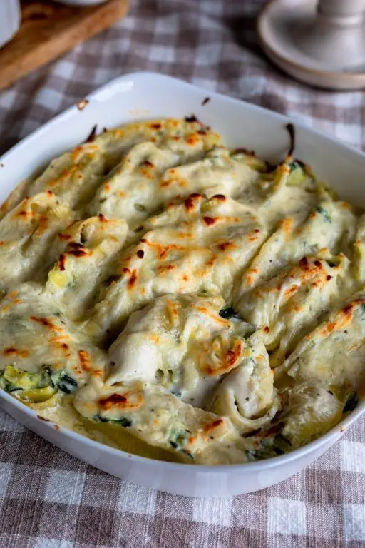 Artichoke Heart and Spinach Stuffed Shells