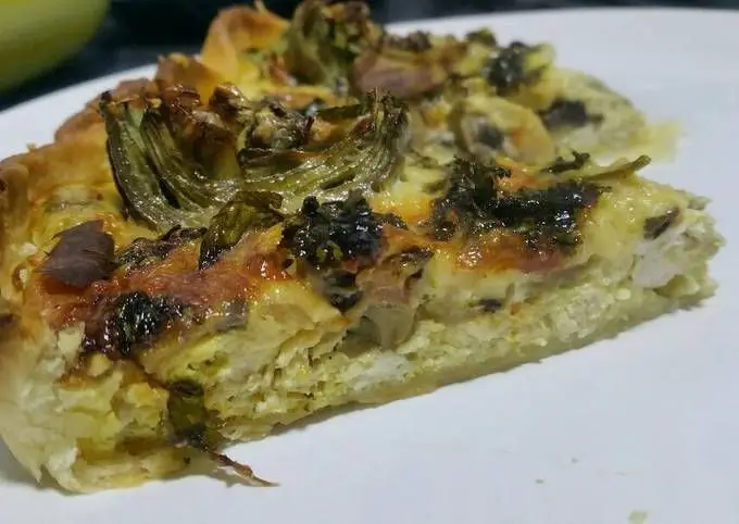 Artichoke and Chicken Quiche