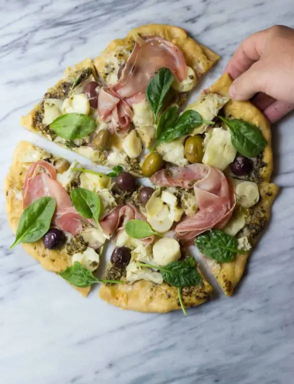 Artichoke and Olive Whole Grain Pizza